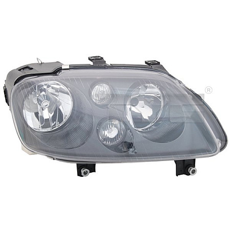 Far Lampa frontala Dreapta H7/H7 electric cu motor culoare insert: negru VW CADDY III TOURAN TYC TYC 20-0387-15-2