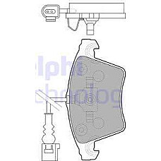 Set placute frana.frana disc Set placute frana Fata VW MULTIVAN V MULTIVAN VI TRANSPORTER - CARAVELLE VI TRANSPOR VW TRANSPORTER VI (SGB, SGG, SGJ), Autobuz, 04.2015 - Delphi LP1913