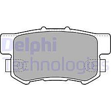 Set placute frana.frana disc Set placute frana Spate ACURA LEGEND LEGEND II MDX RL RSX TL TSX FIAT SEDICI HONDA A HONDA CIVIC VII (EM2), Compartiment, 02.2001 - 12.2005 Delphi LP1507