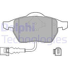 Set placute frana.frana disc Set placute frana Fata AUDI A3 TT SEAT IBIZA III LEON TOLEDO II SKODA OCTAVIA I VW B AUDI TT (8N3), Compartiment, 10.1998 - 06.2006 Delphi LP1525
