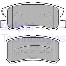 Set placute frana.frana disc Set placute frana Spate CHRYSLER 200 SEBRING CITROEN C4 AIRCROSS C-CROSSER C-CROSSER MITSUBISHI PAJERO II (V3_W), Crossover, 04.2000 - 09.2007 Delphi LP1691