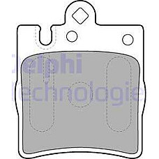Set placute frana.frana disc Set placute frana Spate MERCEDES C CL203 C T-MODEL S203 C W203 CLC CL203 CLK A209 CL MERCEDES-BENZ C-CLASS (W203), Sedan, 05.2000 - 12.2007 Delphi LP1618