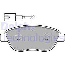 Set placute frana.frana disc Set placute frana Fata ABARTH 500 - 595 - 695 CITROEN C4 C4 I FIAT BRAVO II DOBLO DO FIAT FIORINO IV (225_), Box/MPV, 01.2007 - Delphi LP1721