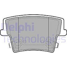 Set placute frana.frana disc Set placute frana Spate CHRYSLER 300C DODGE CHALLENGER CHARGER LANCIA THEMA 2.7-6.4 CHRYSLER 300 C (LX, LE), Sedan, 09.2004 - Delphi LP2035