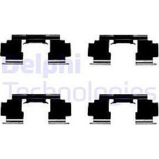 Set accesorii. placute frana Kit montare placute frana Fata HONDA CIVIC VI CIVIC VII CONCERTO MG MG ZR MG ZS ROVE ROVER 200 (RF), Hatchback, 11.1995 - 11.2000 Delphi LX0301
