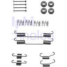 Set accesorii. sabot de frana Set de montaj pantofi de frana AP LOCKHEED LAND ROVER 110-127 90 I DEFENDER DISCOVE LAND ROVER 110/127 (LDH), Crossover, 09.1983 - 12.1990 Delphi LY1322