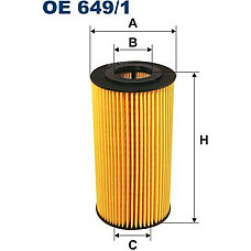 Filtru ulei BMW 3 E36 5 E34 5 E39 7 E38 LAND ROVER RANGE ROVER II OPEL OMEGA B 2.5D 09.91-05.04 BMW 5 Touring IV (E39), Turism, 09.1996 - 06.2004 Filtron OE649/1