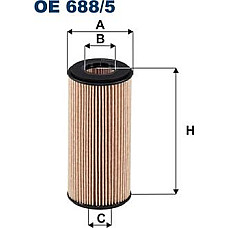 Filtru ulei element filtrant AUDI A1 A3 A4 ALLROAD B9 A4 B9 A5 A6 C8 A7 Q2 Q3 Q5 Q8 TT PORSCHE MACAN SEAT LEON LE AUDI A4 V (8W2, 8WC, B9), Sedan, 05.2015 - Filtron OE 688/5