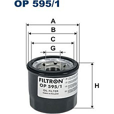 Filtru ulei MAZDA 2 3 3-HATCHBACK 6 6-KOMBI CX-3 CX-30 CX-5 MX-5 IV MX-5 RF TARGA 1.5-2.5H 11.11- MAZDA CX-5 (KE, GH), Crossover, 11.2011 - 02.2017 Filtron OP595/1