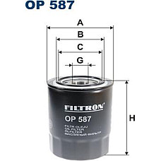 Filtru ulei HYUNDAI GALLOPER II H-1 H-1 - STAREX H100 PORTER TERRACAN KIA CARNIVAL I MAZDA B-SERIE E MPV I MITSUBISHI COLT II CO MAZDA B-SERIE (UN), Ridica, 11.1998 - 12.2008 Filtron OP587