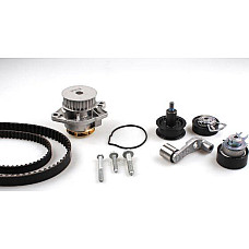 Set pompa apa curea dintata Set de sincronizare curea scripete pompa de apa AUDI A2 SEAT ALTEA ALTEA XL AROSA VW GOLF PLUS (5M1, 521), Hatchback, 12.2004 - 12.2013 Hepu PK05570