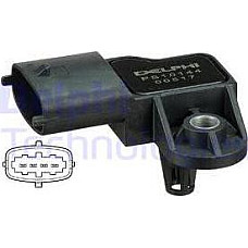 Senzor presiune aer Senzor de presiune la galeria de admisie 4 pin IVECO DAILY IV ABARTH GRANDE PUNTO ALFA ROMEO FIAT DOBLO (263_), Dubita, 11.2009 - Delphi PS10144