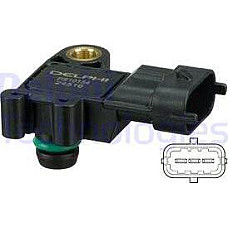 Senzor.presiune supraalimentare Senzor de presiune la galeria de admisie 3 pin VOLVO S60 II S80 II V40 V60 I V70 FORD FOCUS III, Hatchback Van, 01.2011 - Delphi PS10154