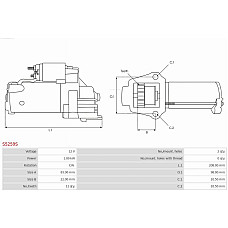 Electromotor MAZDA 6 (GY), Turism, 01.2002 - 02.2008 AS-PL S5259S