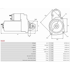 Electromotor RENAULT CLIO II (BB_, CB_), Hatchback, 03.1998 - AS-PL S0225