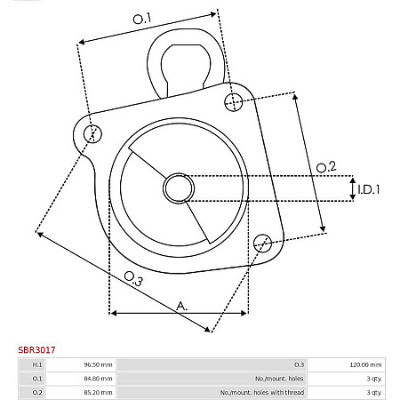 Capac soc,carburator AS-PL SBR3017