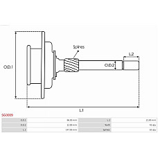 Set de reparatie, angrenaj planetar, demaror AS-PL SG0009