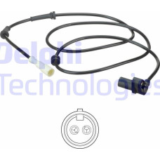 Senzor.turatie roata Senzor ABS Spate Dreapta RENAULT CLIO II THALIA I 1.2-3.0 02.98- RENAULT THALIA I (LB_), Sedan, 02.1998 - Delphi SS20589