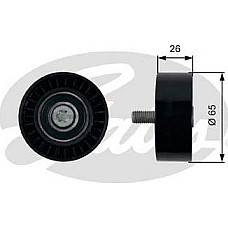 Rola ghidare-conducere. curea distributie Ruloul - scripetele de sustinere a curelei de distributie CHEVROLET CAP VAUXHALL ANTARA (L07), Crossover, 08.2006 - Gates T42304