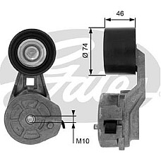 Intinzator.curea transmisie Intinzator de curea multi-V MERCEDES ACTROS ACTROS MP2 - MP3 CITARO O 530 CONECTO O 3 MERCEDES-BENZ CONECTO (O 345), Autobuz, 11.2001 - Gates T38602