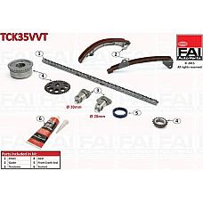 Chit lant de distributie TOYOTA MATRIX I (_E13_), Dubita, 01.2002 - 12.2007 FAI AutoParts TCK35VVT