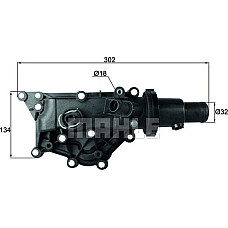 Termostat.lichid racire Termostat sistem racire 89C in carcasa se potriveste. RENAULT CLIO III FLUENCE GRAND SCENIC III LAGUNA RENAULT SCENIC II (JM0/1_), Dubita, 06.2003 - 07.2010 MAHLE TH 59 89