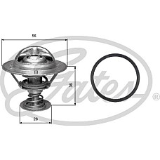 Termostat,lichid racire TOYOTA CROWN IX/X (_S14_, _S13_), Sedan, 08.1991 - 07.2002 Gates TH31482G1