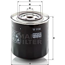 Filtru ulei IVECO DAILY I RVI B ALFA ROMEO AR 6 AR 8 FIAT 131 132 ARGENTA DUCATO RENAULT MASTER I TRAFIC MULTICAR FIAT DUCATO (280_), Cadru de sprijin, 07.1982 - 08.1990 Mann-Filter W 1130