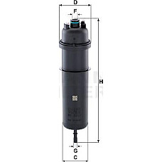 Filtru combustibil BMW 2 G42 3 G20 G80 G28 3 G21 G81 4 G22 G82 4 G23 G83 4 GRAN COUPE G26 5 G30 F90 5 G31 6 GRAN BMW 5 - VII (G30, F90), Sedan, 09.2016 - Mann-Filter WK 5017
