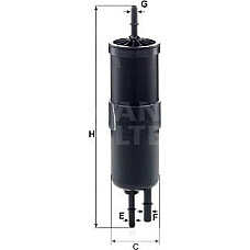 Filtru combustibil BMW 1 E81 1 E82 1 E87 1 F20 1 F21 2 F22 F87 2 F23 2 F45 2 GRAN TOURER F46 3 E90 3 E91 3 E92 3 BMW 3 Touring V (E91), Turism, 12.2004 - 12.2012 Mann-Filter WK 6030