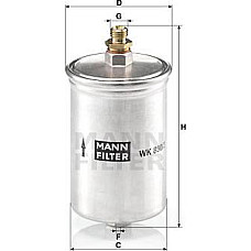 Filtru combustibil MERCEDES 123 C123 123 T-MODEL S123 123 W123 124 C124 124 T-MODEL S124 124 W124 190 W201 -8 W11 MERCEDES-BENZ S-CLASS (W116), Sedan, 08.1972 - 07.1980 Mann-Filter WK 830/3