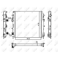 Radiator, racire motor Radiator motor Manual RENAULT KANGOO KANGOO EXPRESS 1.0-1.9D NRF NRF 58317A