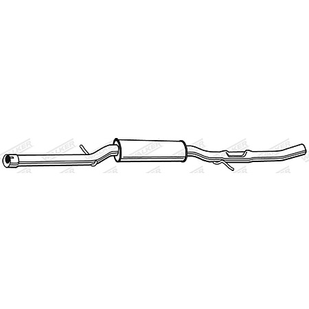 Toba esapamet intermediara Sistem de evacuare a amortizorului SKODA OCTAVIA I VW BORA BORA I GOLF IV 1.8-2.8 10.98-12.10 WALKER WALK23039