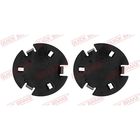 Folie antizgomot, placute de frana (suport) Kit montare placute frana Fata MERCEDES E T-MODEL S211 E VF211 E W211 1.8-4.0D 03.02-07.09 QUICK BRAKE QBW1244