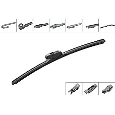Lamela stergator Wiper blade Flat front 1pcs AE 400 Aero Eco Neo 400mm DS DS 3 DS 7 MERCEDES G W461 G W463 ALFA ROMEO 147 GT AUDI A1 BMW 3 E92 3 E93 X1 F48 CADILLAC SRX CHERY A1 10.80- BOSCH 3 397 015 576