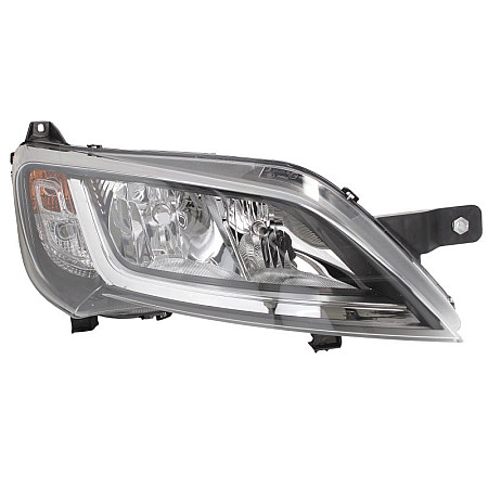 Far Lampa frontala Dreapta halogen H7/W21/WY21W electric cu motor bec culoare insert: negru CITROEN JUMPER I JUMPER II FIAT DUCATO PEUGEOT BOXER MAGNETI MARELLI 712501011129