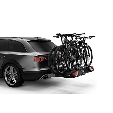 Suport bicicleta, Suport ambreiaj Tow bar bike carrier / Bike holders VeloSpace XT 3 type: platform Black bike mounting: for wheels and frame no. of bicycles: 3 4 13-pin THULE THU 939001