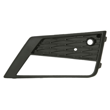 Bara/piese Acoperire bara fata Dreapta cu gauri pentru lampa de ceata cu gauri pentru senzorii de parcare plastic negru SEAT ATECA 04.16- 04.16- BLIC 6502-07-6630916P