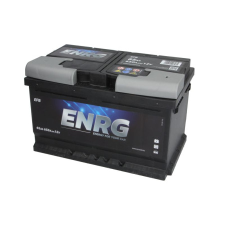 Acumulator Pornire Acumulator ENRG 12V 65Ah/650A START&amp;STOP EFB R+ borna standard 278x175x175 B13 - flansa de montare 10.5 mm efb/pornire ENRG ENRG565500065