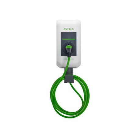 Staie de incarcare, vehicul electric AC charger Wall-mount charger P30 a-series Green Edition 122 119 phases quantity: 3 22kW colour: grey cable type 2 a-series EN Type2 3p 6m Cable 22kW - GREEN EDITION KEBA KC-P30-EC240432-000-GE