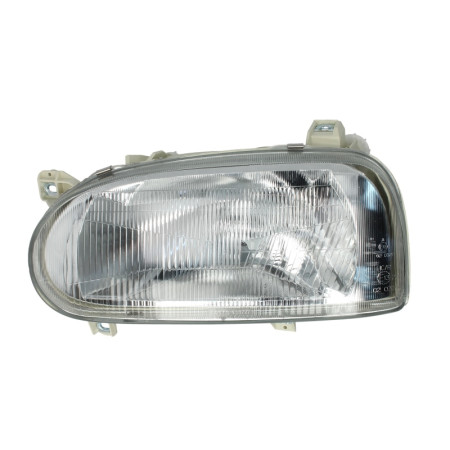 Far Lampa frontala Stanga H4 electric fara motoras culoare insert: argintiu VW GOLF III TYC TYC 20-3472-05-2