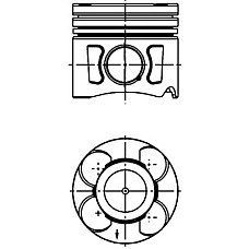 Piston 696 STD FIAT DOBLO DOBLO-MINIVAN FIORINO FIORINO-MINIVAN GRANDE PUNTO IDEA PALIO PANDA PANDA-HATCHBACK PUN OPEL CORSA C (X01), Hatchback Van, 09.2000 - 12.2012 Kolbenschmidt 41289600