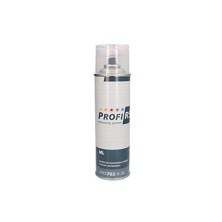 Protectie impotriva coroziunii Compus anticoroziv protectie 05l destinat pentru: profil inchis culoare transparent tip de pulverizare: aerosol PROFIRS 0RS702-0.5L