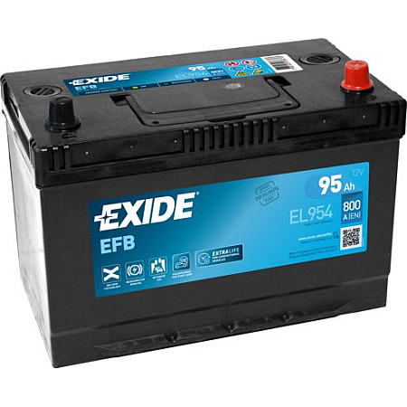 Acumulator Pornire Acumulator EXIDE 12V 95Ah/800A START&amp;STOP EFB R+ borna standard 306x173x222 Korean B1 efb/pornire EXIDE EL954