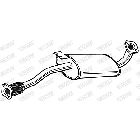 Toba esapamet intermediara Sistem de evacuare a amortizorului OPEL FRONTERA B 2.2 10.98-07.04 WALKER WALK22979