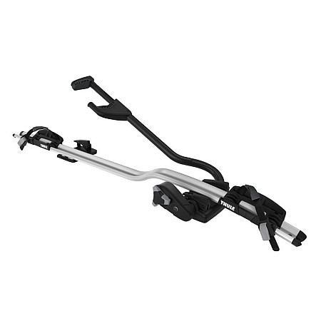 Suport bicicleta, portbagaj pavilon Roof bike holder ProRide type: bike roof racks Black/Silver bike mounting: for wheels and frame no. of bicycles: 1 THULE THU 598