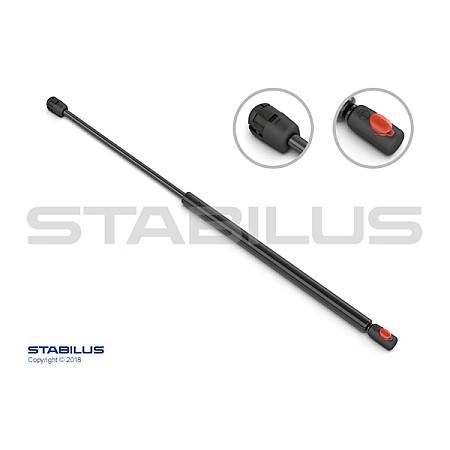 Amortizor capota Arcul cu gaz capota motor Stanga lungime maxima: 584mm sUV:202mm cu conducta de protectie MERCEDES C CL203 C T-MODEL S203 C W203 CLK A209 KABRIOLET-LIMUZINA 05.00-03.10 STABILUS STA934259