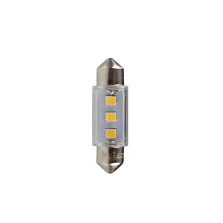 Bec incandescent LED light bulb LED 2pcs C5W 12V max. 05W light colour white socket type SV85-8 length: 36mm no road approval for vehicles without CAN-Bus M-TECH LB090W
