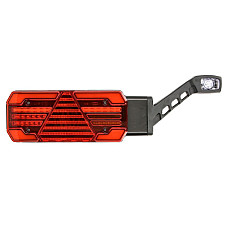 Stop spate Rear lamp R LED 12/24V with indicator with fog light reversing light with stop light parking light triangular reflector with extension arm lamp dynamic indicator cable length: 2m WAS 1843 DD P W249DD