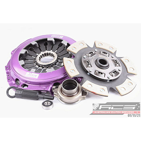 Set ambreiaj (TUNING) Complete clutch set 1B - power transmission coupling okladziny tarcz: ceramic sr. 230 mm max. 840 Nm SUBARU FORESTER IMPREZA LEGACY I 2.0/2.5 05.92-03.07 XTREME CLUTCH KSU23006-1B